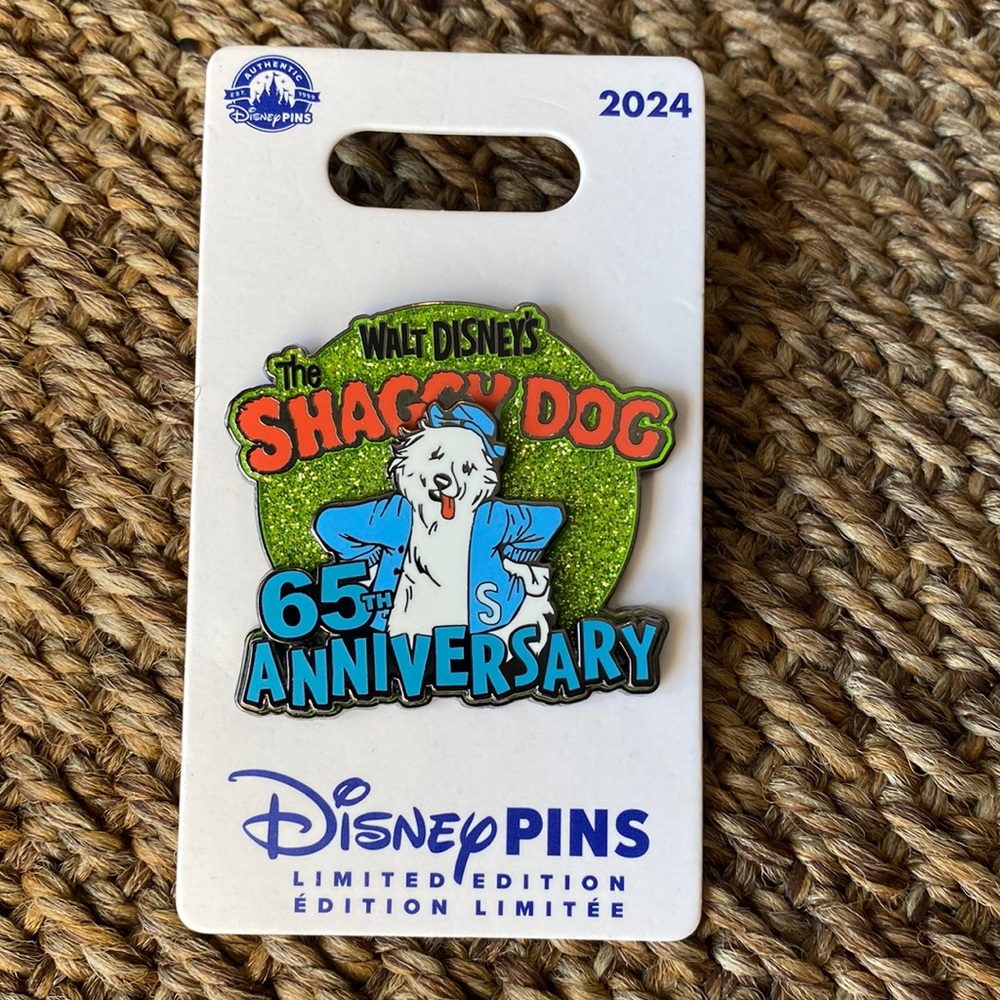 Walt disney the shaggy dog 65th anniversary pin